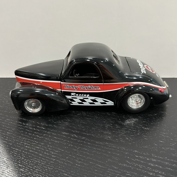 Harley-Davidson Vintage Die Cast Model Car ‘41 Willys Coupe Street Rod - Picture 6 of 13